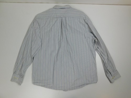 Izod Mens Long Sleeve Button Down Shirt Size L Striped - Picture 6 of 14