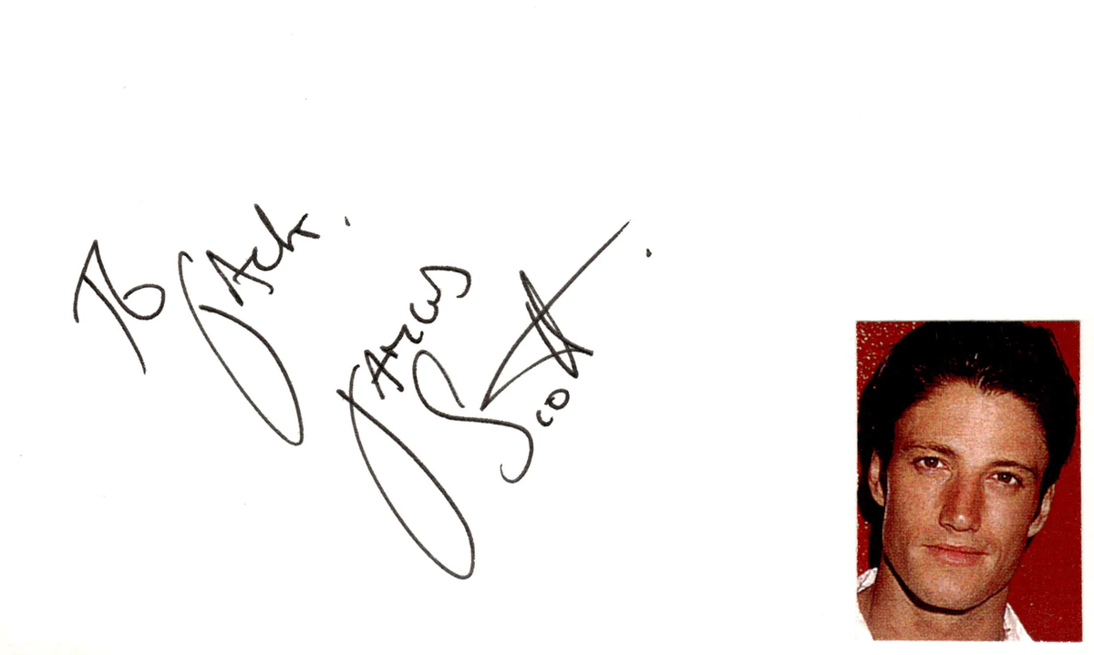 James Scott Signed Auto 3x5 Index Card Days of Our Lives | eBay