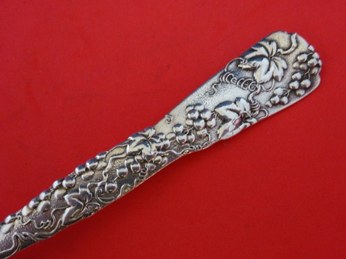Vine by Tiffany and Co Sterling Silver Berry Spoon Leaf Shape with Grapes 8 3/4" - Picture 5 of 8