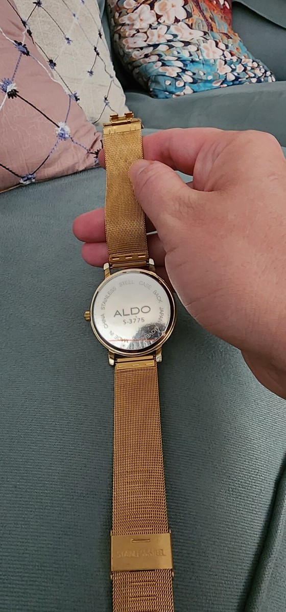 ALDO/腕時計 Aldo Men's Watch Genuine Blue Leather Band | eBay