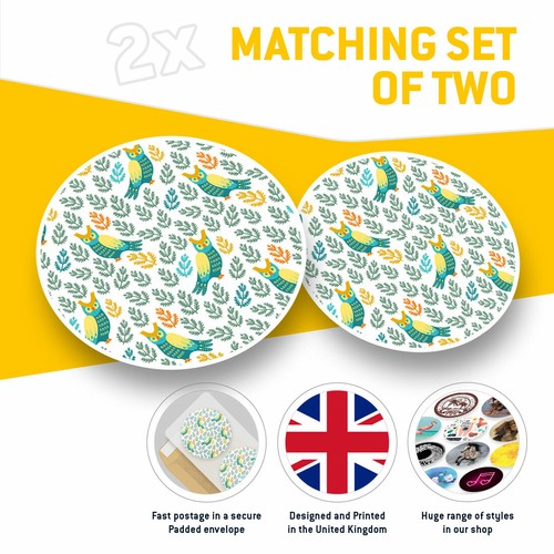 2 x Vinyl Stickers 20cm - Pretty Owl Pattern Nature Cool Gift #3543 - 第 2/9 張圖片