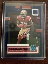 2022 Panini Clearly Donruss Rated Rookie Tyrion Davis Price Blue 27/99