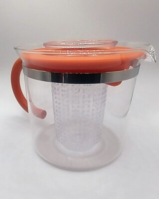 Bodum Le Pot No. 1, Tea Infuser 1865 1L C Jorgensen Made In Switzerland Orange