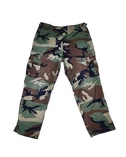 Vtg Woodland Pants Mens 32x28 BDU M-81 Hunting Army US Cargo Camo Baggy Y2K 90's