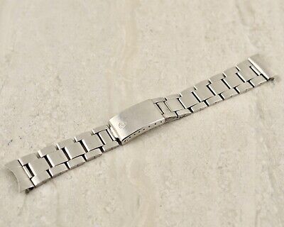 C.1960s Rolex ref. 7836 stainless steel oyster bracelet with C.1960s Rolex ref. 7836 stainless steel oyster bracelet with