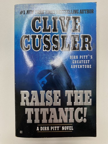 Clive Cussler 4 Book Lot Justin Scott Dirk Pitt Paperback Fire Ice Raise Titanic - Picture 3 of 6