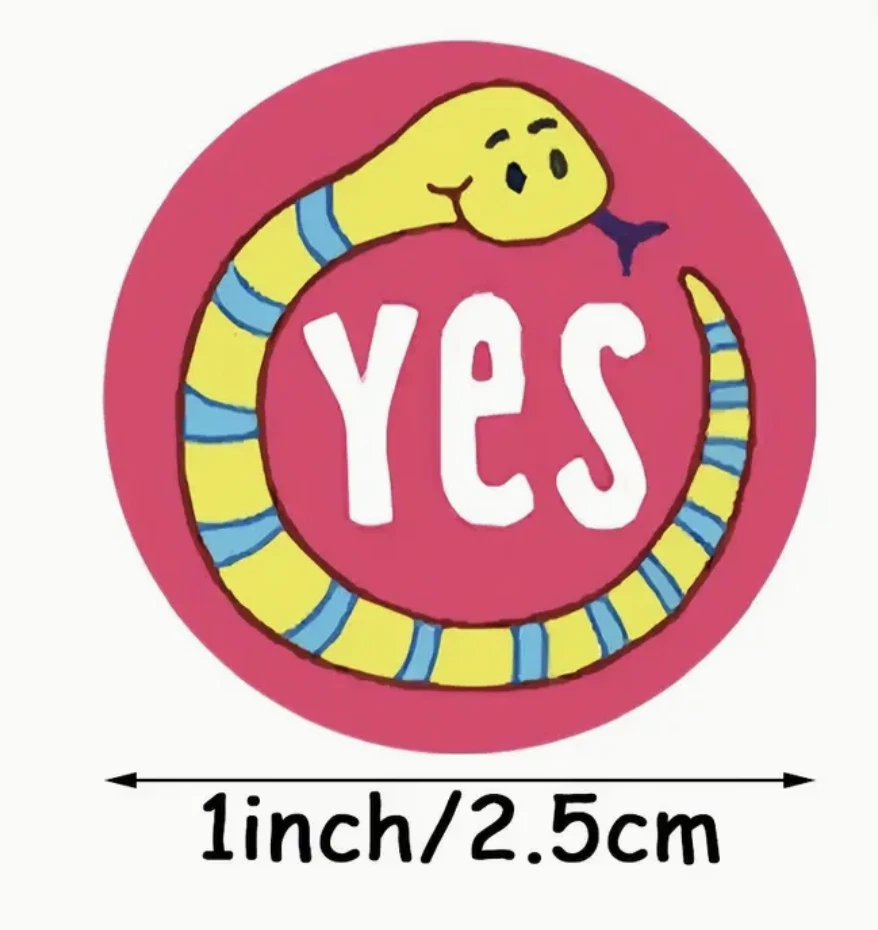 Positive Encouragement Reward Stickers 2.5cm 50/100pc Teacher Kids Merit Award