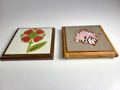Pair of Decorative Framed Tiles - Caprichio, Ceramica Italy