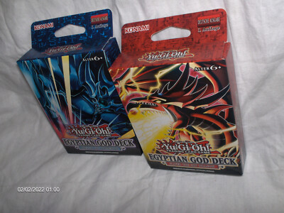 YU-GI-OH 2 Egyptain God Decks Slifer Obelisk englisch 1. Auflage Neu,OVP,Lizenz