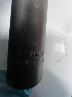 PROTO Professional Impact Socket 1/2'' Drive 16mm Socket Hex Drive 7316M
