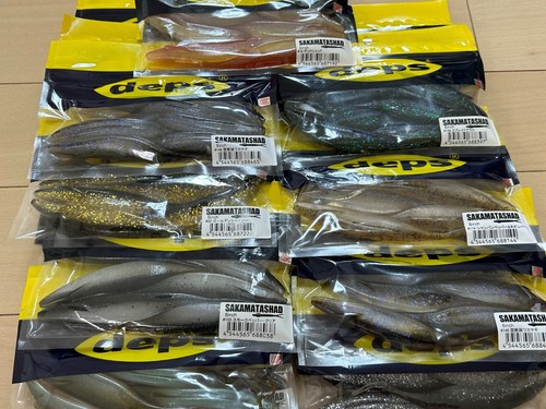 deps Sakamata Shad  4 5 6 7 8inch Soft Plastic Jerkbait Hover choose color Japan - Picture 12 of 178