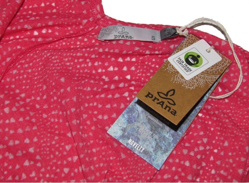 Prana Women's Size Small Abbie Pink Burnout Tank Top Active Yoga Fitness NWT NEW - Picture 4 of 5
