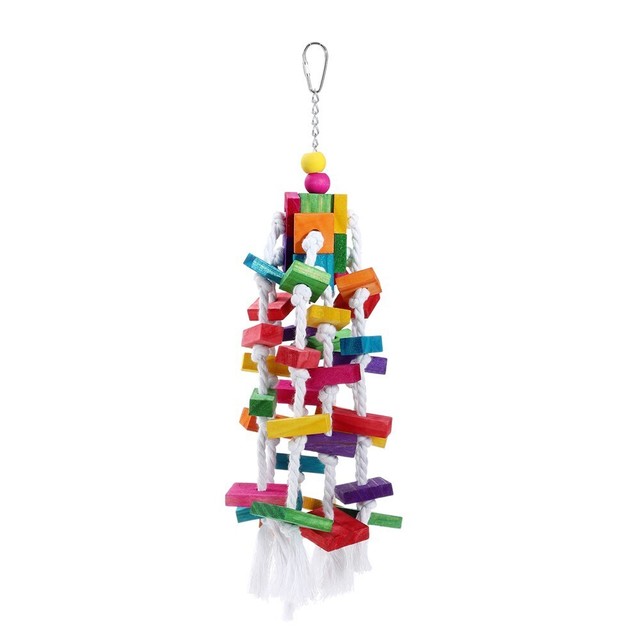 3 x Large Wood Hanging Swing Bird Parrot Parakeet Cockatiel Budgie Rope Toy 3 x Large Wood Hanging Swing Bird Parrot Parakeet Cockatiel Budgie Rope Toy