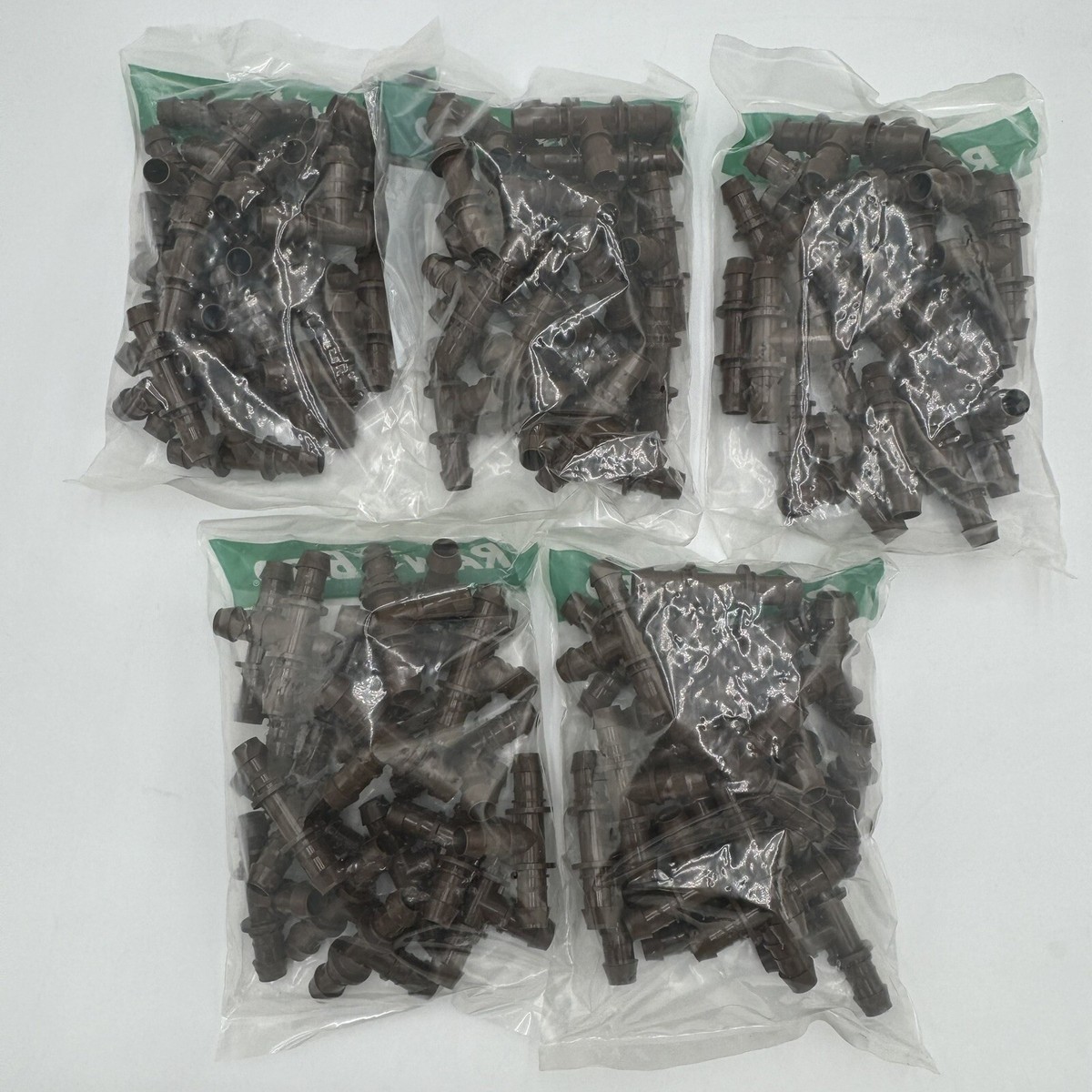 Rain Bird 1/2 In. Barbed Tees For Drip Tubing, Brown (4-Pack) BT50 - Foto 3
