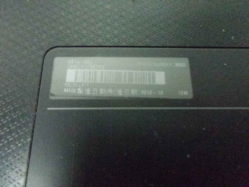 Asus R503U Bottom Case, 13GNBH2AP033 C1-Y4-d5 - Image 2 of 3