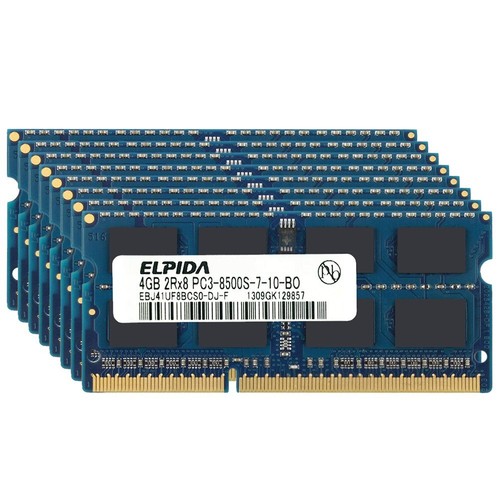 32Go 16Go 8GB 4Go DDR3 1066MHz PC3-8500S SODIMM Laptop Mémoire SDRAM Elpida FR - Picture 6 of 17