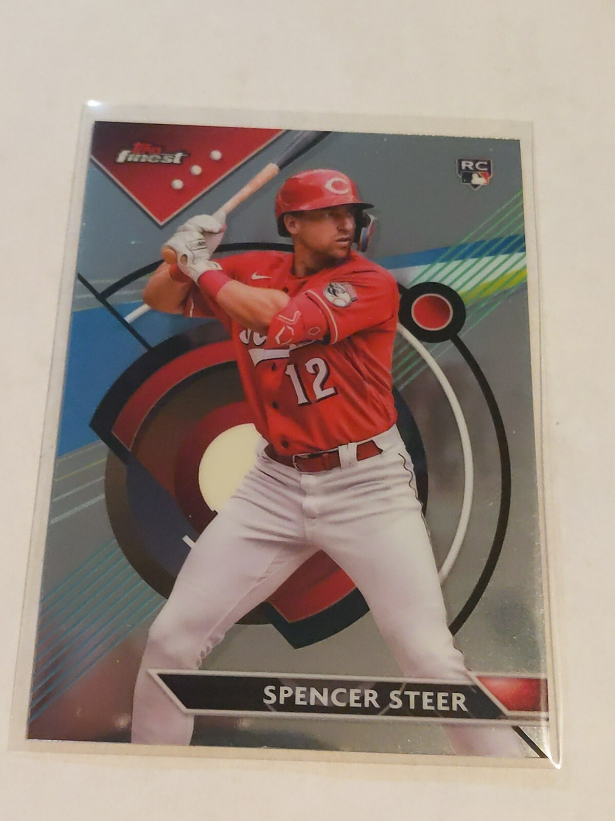 2023 Topps Finest Spencer Steer #95 ROOKIE - Reds