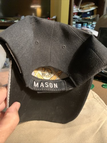 Gorra masónica masónica blanca azul blanqueador ajustable - Imagen 2 de 3