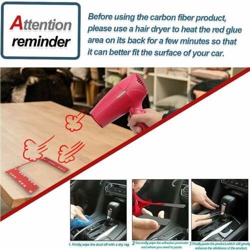 13Pcs Carbon Fiber Full Interior Dashboard Set Cover Trim For Nissan Quest 04-06 - Bild 9 von 12