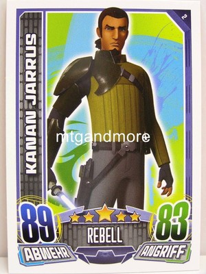 Star Wars Rebel Attax #002 Kanan Jarrus