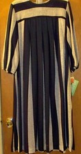 NEW Women’s Dress 18, 3/4 Sleeve Career or Sp Occ Gray & Navy Blue Stripe N187