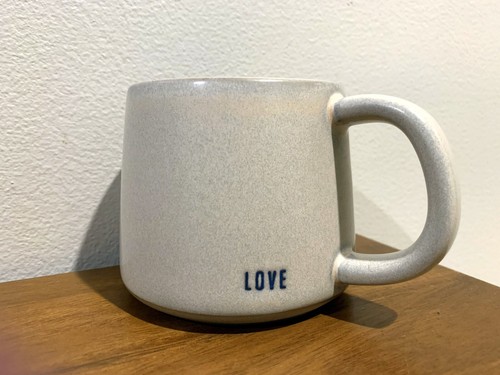Hearth and & Hand Valentines Embossed LOVE Mugs Hidden Heart NEW 2022 Set of 2 - Picture 3 of 7