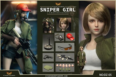 Createmodels DZ-05 1/6 Sniper Girl Songbird Female Action Createmodels DZ-05 1/6 Sniper Girl Songbird Female Action