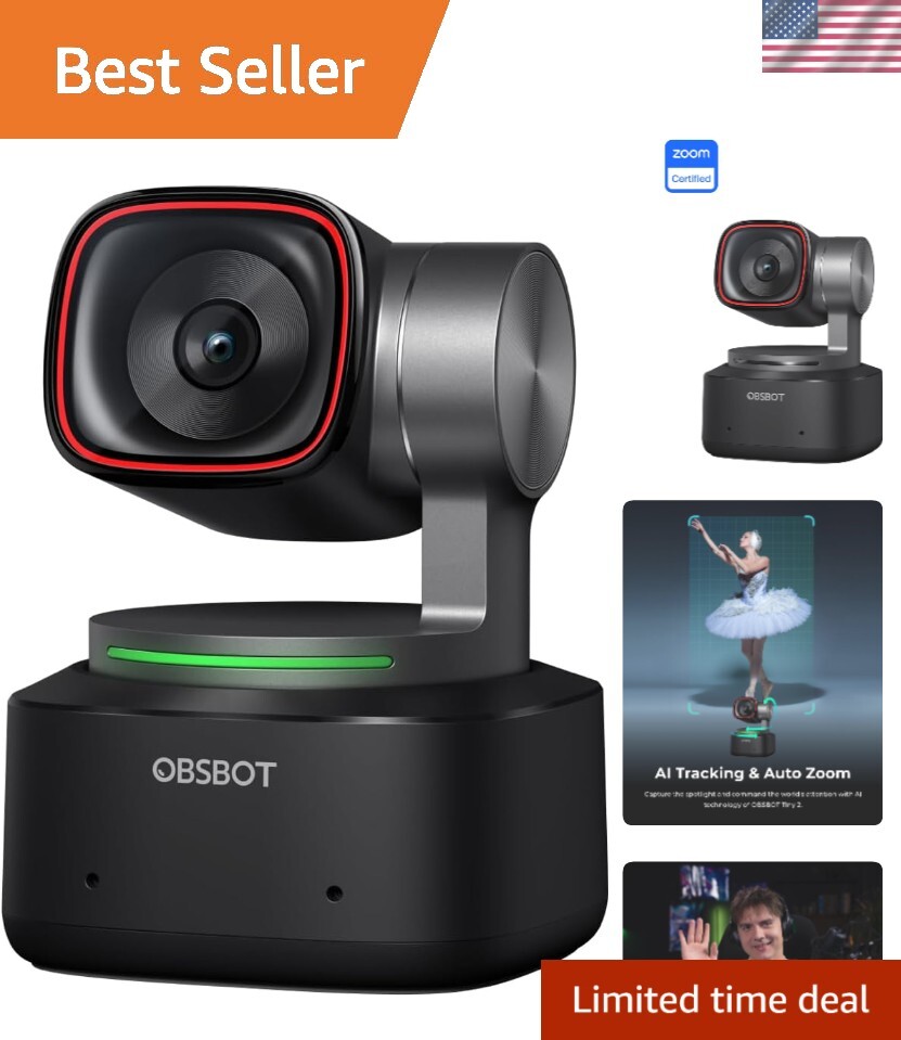 Ptz Camera Wireless Webcam For Skype 4K AI-Tracking Auto-Framing