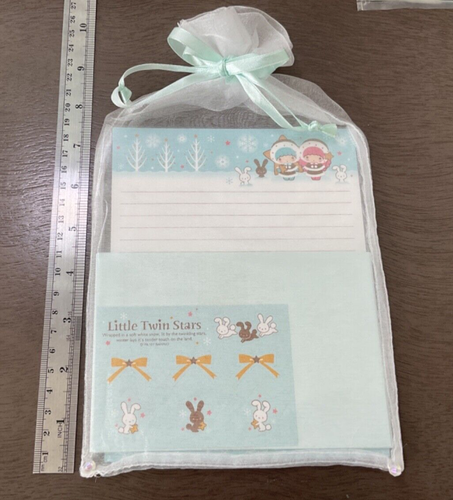Sanrio Little Twin Stars 2007 set lettere stazionario ciao kitty nuovo mai usato - Foto 2 di 5
