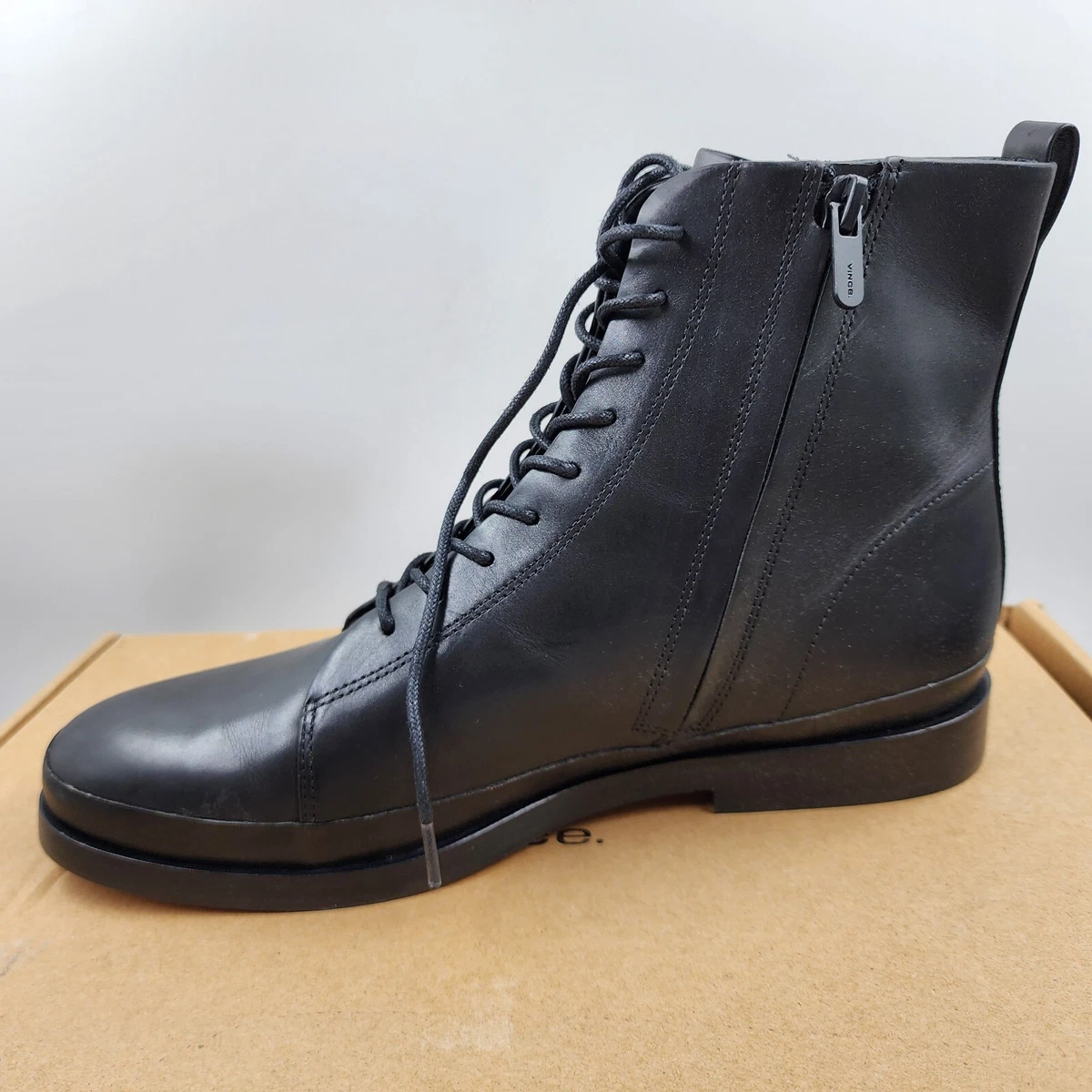 Women's lace up boots no clearance zipper