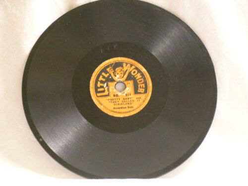 LITTLE WONDER 5 1/2" 78 rpm one sided Pretty Baby & They Called It Dixieland  - Picture 1 of 2