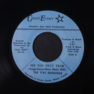 FIVE BOROUGHS: count every star / see you next year COUNT EVERY STAR 7'' Single