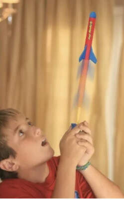 Zing Air Pop Rocketz Playset -Air-Powered Lift-Off Sports In