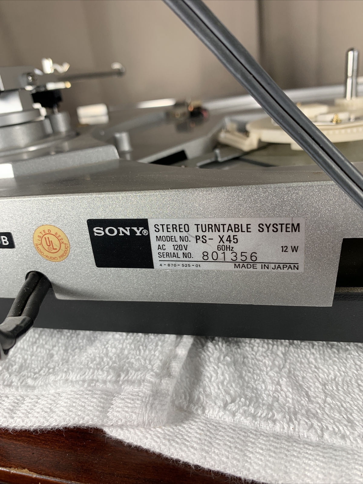 Parts ONLY SONY Stereo Turntable System PSX45 PARTS ONLY eBay