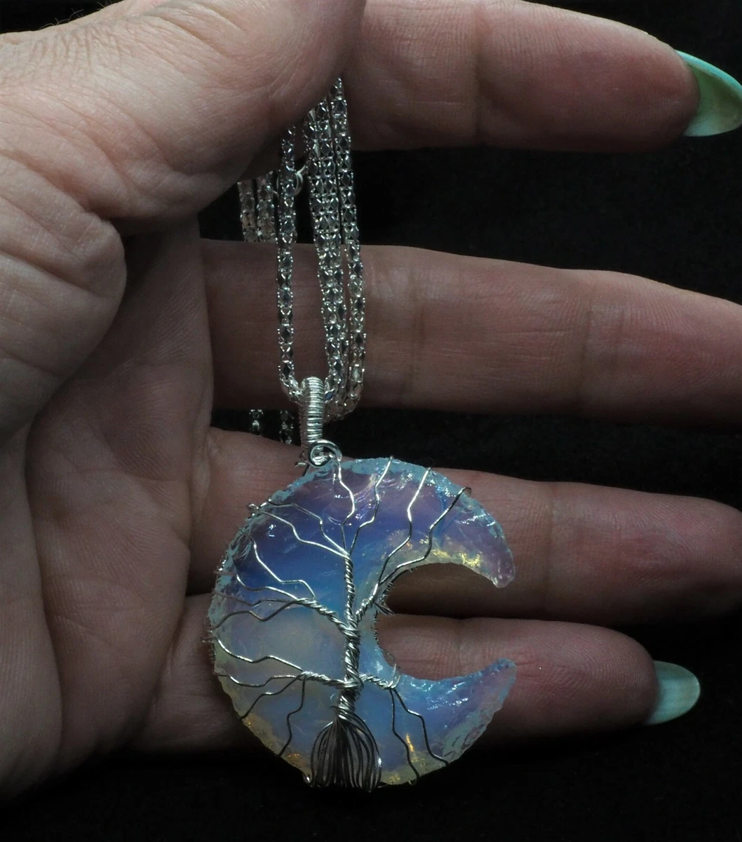 Tree of life on sale necklace with crystals