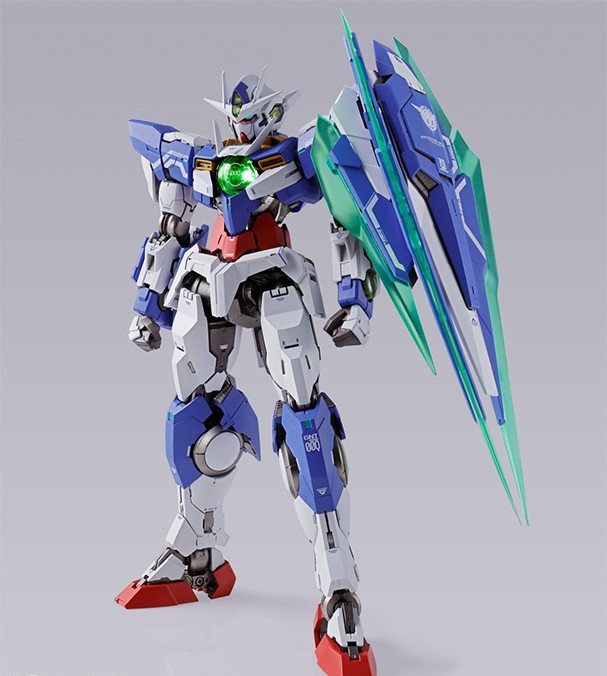 ロボット L BUILD 00 QAN[T] GNT-0000 METAL BUILD Gundam GNT-0000 00 QAN[T] Action Figure BANDAI NEW