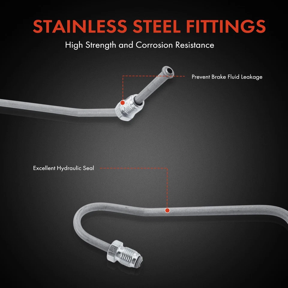 Manguera hidráulica de freno para Land Rover Discovery 1994 1995-1999 delantera izquierda exterior Foto 4 de 4