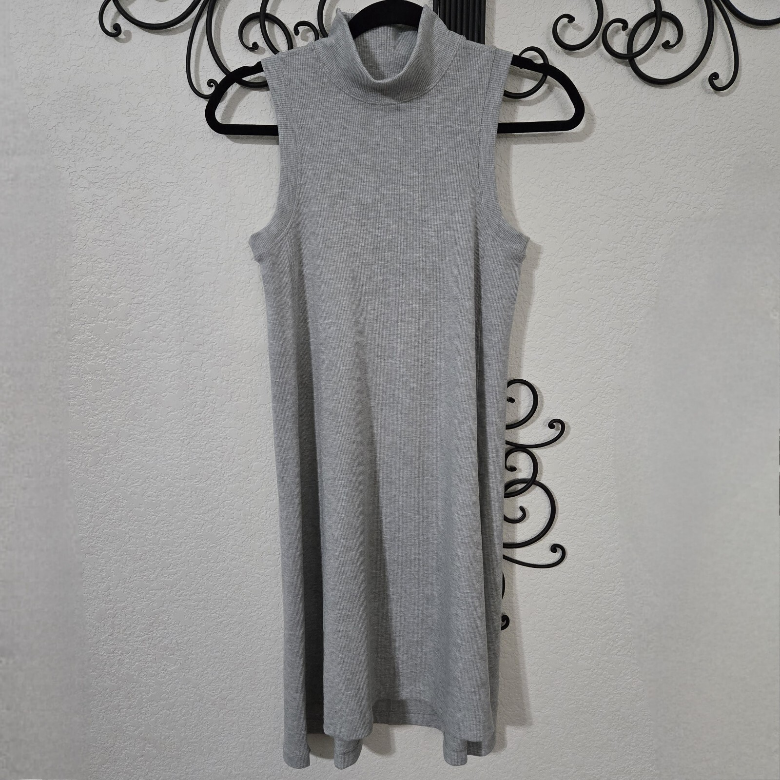 Lululemon Gone For The Week Dress Grey Ribbed Small