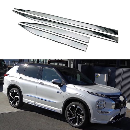 Chrome Door Side Body Moldings Line Cover Trim For Mitsubishi Outlander