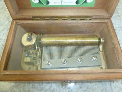 EXC Vintage Swiss Thorens Pre Reuge Music Box 50 Key 3 Song (Watch