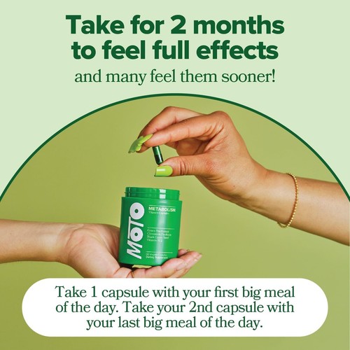 1-3PK Moto Women's Metabolism Boosting, Curb Cravings - 60 Capsules, - Picture 13 of 21