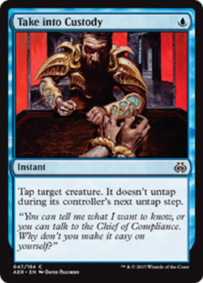 X4 Take into Custody Aether Revolt LP/NM MTG Magic DNA GAMES