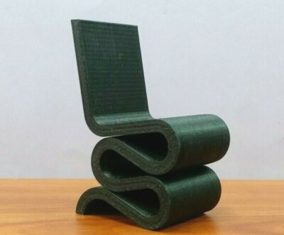 Wiggle Side Chair Iconic,Scaled Mini Replica,Modern Dolhouse  Furniture,Famous