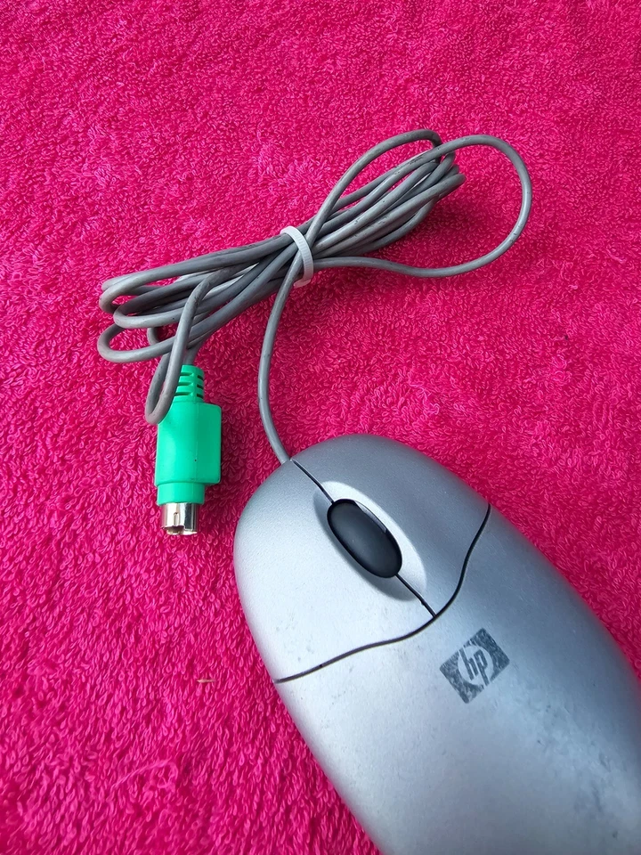HP Computer PC Mouse Model M-SBJ96 Ball Wheel Mouse - Gray - Image 3 of 4
