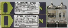 CV455 ECC81 Ediswan Valvo Made in England Amplitrex tested 1MP #1724014 1724008