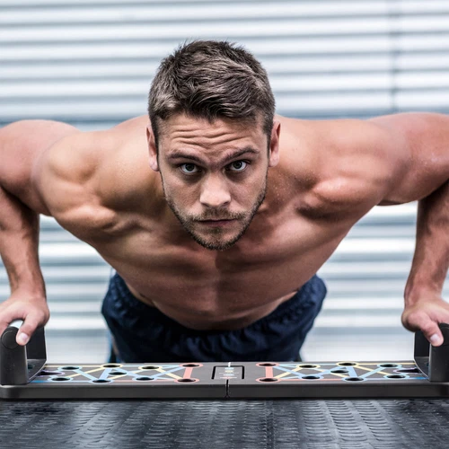 20-in-1 Liegestützebrett Push Up Board inkl. Widerstandsbänder Liegestütze Brett - Bild 9 von 13