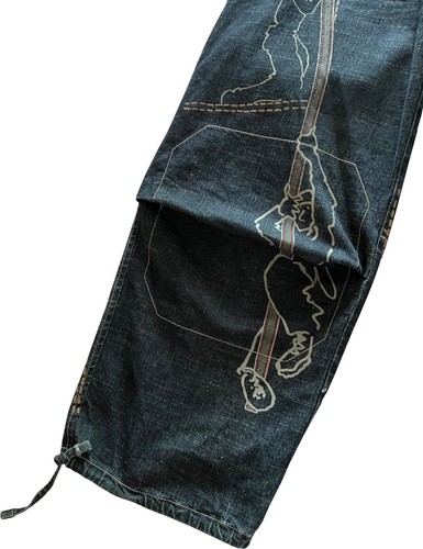 Exceptionnel pantalon large en jean streetwear Marithé et François Girbaud - Imagen 6 de 17