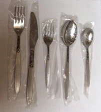 Amefa Stainless Holland Tulip Time 5 Piece Place Setting Forks Spoons Knife New