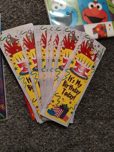 Sesame Street Birthday Party Supplies Lot - NEW Hat Loot Bags Candles Big Bird - Picture 7 of 17