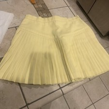 VTG Darlyn Designs Tennis Skirt Size 10 Pleated Mini Yellow Retro USA Made